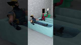 Deadpool vs Wolverine   Wolverine want to relax   Marvel Animation