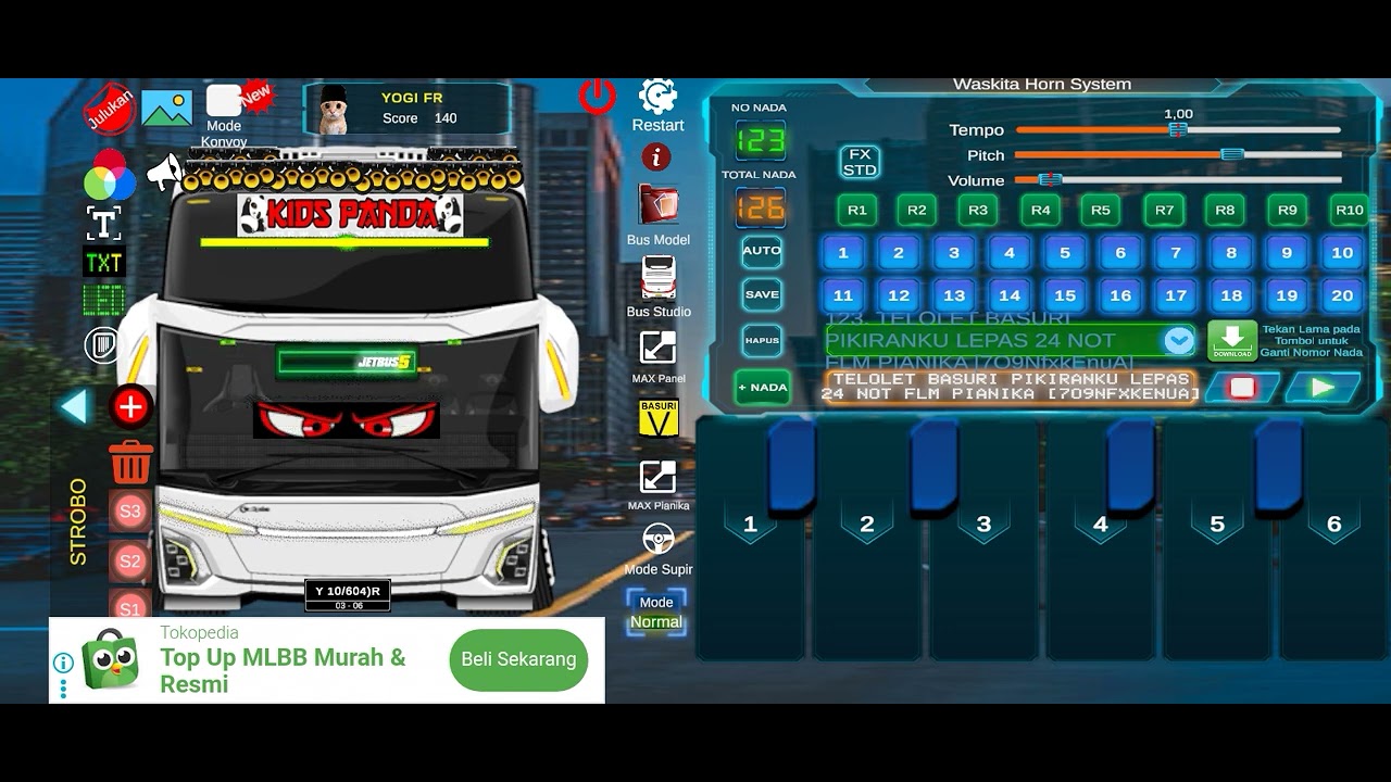 Basuri lepas AZKTELOLED 42NOT KIDS PANDA 🐼