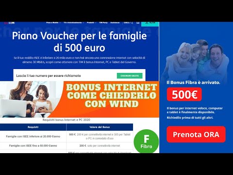 Bonus Pc e Internet partiti oggi Tim Wind Fastweb Vodafone