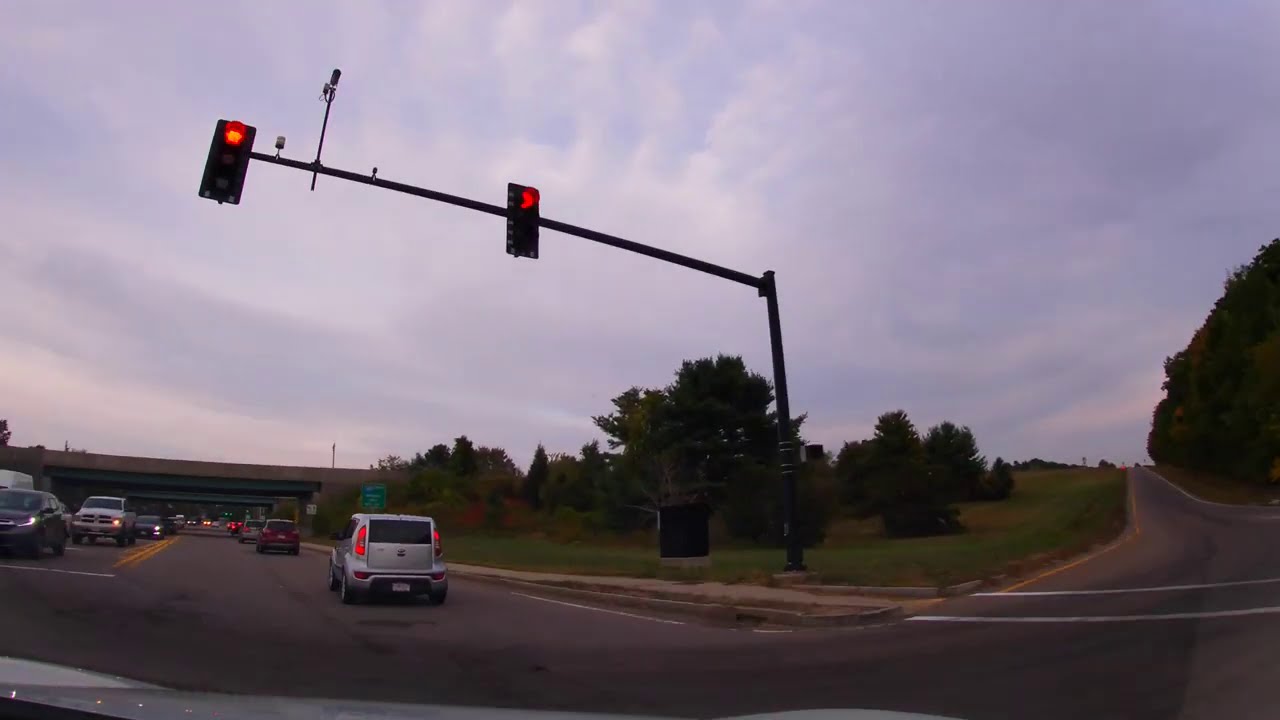 Bellingham to Franklin Massachusetts September 24th 2020 5:56 PM [4K]