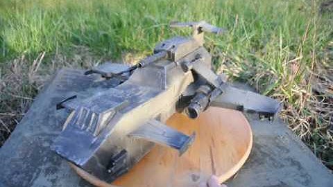 WH40K. Thunderhawk Gunship B, scratch built.