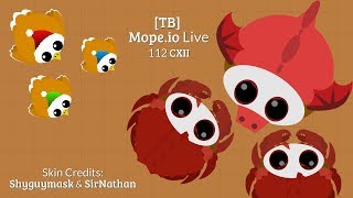 First Stream of 2018 + New Custom Skins | Mope.io Live 112 CXII | [TB] Teddy Bear