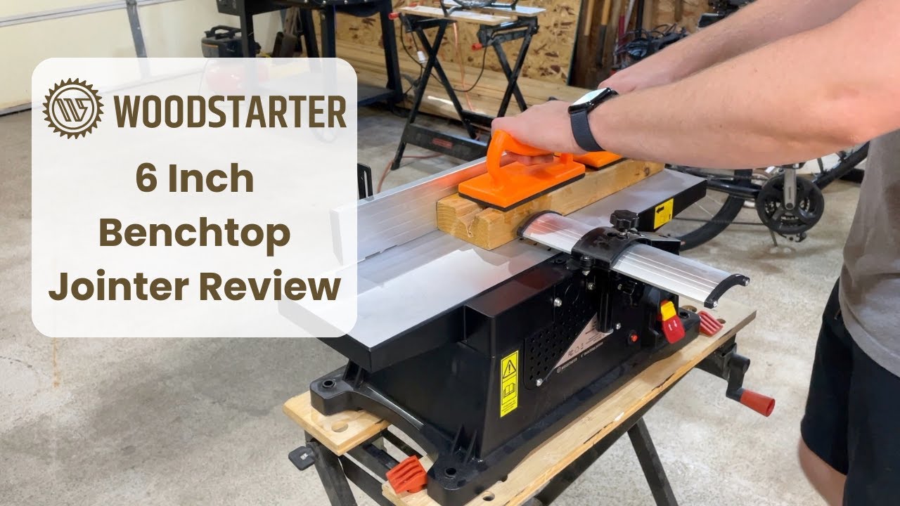 Beginner Woodworker Tries a Jointer for the First Time | Woodstarter 6” Benchtop Jointer Review
