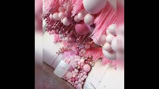 Latest pink theme birthday party decorations ideas || beautiful birthday decoration ideas at home 🎉