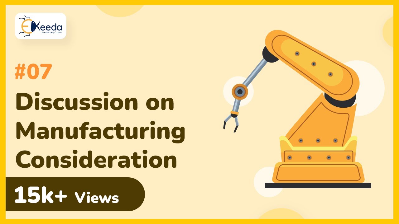 Manufacturing Consideration Introduction to Mechanical Engineering