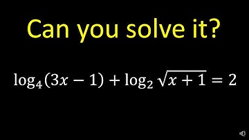 Math Challenge | Interesting Logarithmic Equation | Algebra