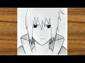 رسم أنمي خطوة بخطوة كيفية رسم ساسكي أوتشيها خطوة بخطوة رسم أنمي سهل 