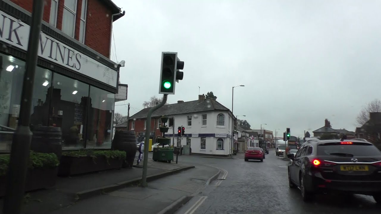 Driving On The A449 From Malvern Link To Worcester, Worcestershire, England 8th January 2021