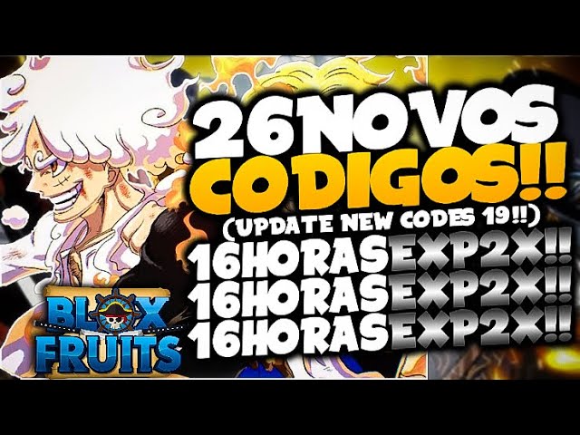 LANÇOU!! 23 NOVOS *EXCLUSIVOS* CODES SECRETOS no BLOX FRUITS CODIGOS!(blox  fruits codes 19) - ROBLOX 