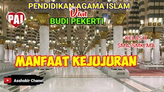 MATERI KELAS X; MANFAAT KEJUJURAN