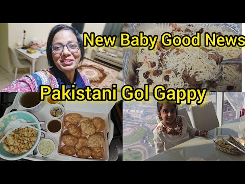 New Baby Good News/ Pakistani Gol Gappy/Saima Vlogs