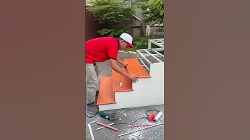 Ốp mặt bậc cầu thang bằng nhựa giả gỗ – Đẹp như gỗ thật, chống mối mọt, thi công nhanh!