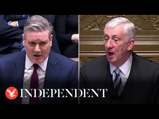 Speaker Lindsay Hoyle tells off Sunak before calling Starmer 'prime  minister' again