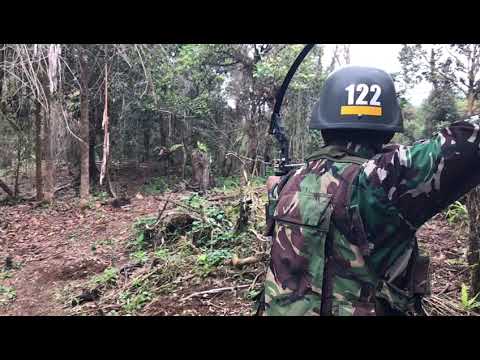 Latihan Memanah Saat Kegiatan Survival Komando A.44