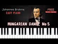 Brahms - Hungarian Dance No.5 | Easy Piano Tutorial + FREE SHEET MUSIC