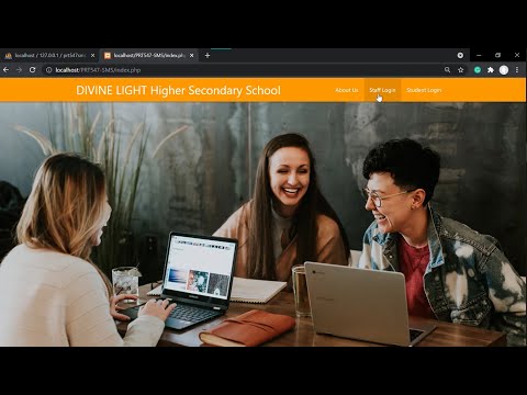 School Management Application_with SQL, PHP, HTML, CSS, JavaScript