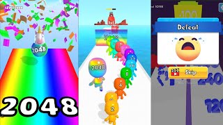 2048 | Infinity Ball Merge 2048 Satisfying Games | Man Runner 2048 3D | Merge Number Running Master screenshot 3