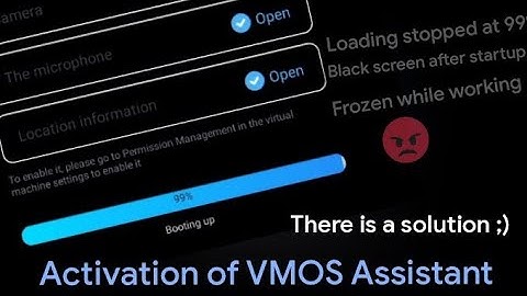 Activation of VMOS Assistant (for android 12 and 13)