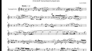 Lucio Dalla - Caruso - Chris Botti's transcribed trumpet solo Resimi