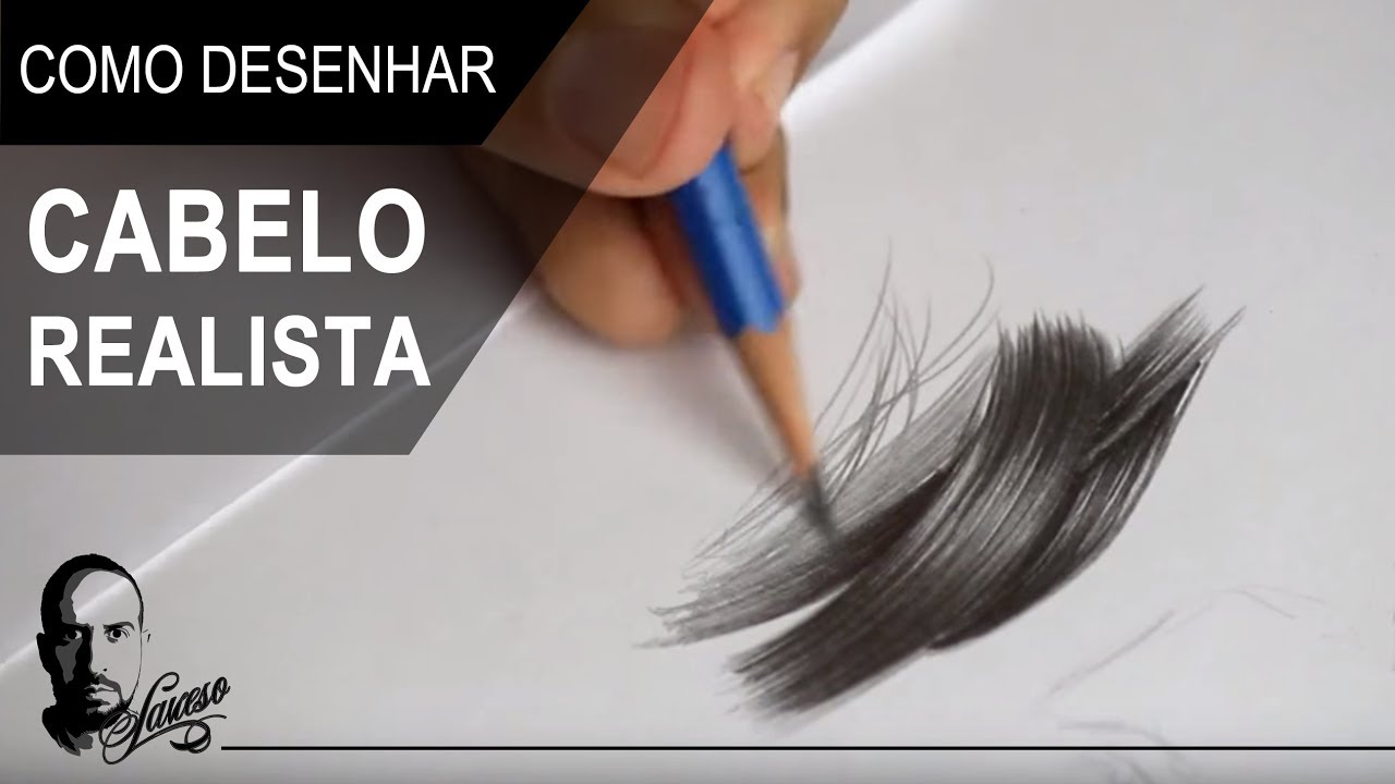 Como desenhar cabelo realista de 2 maneiras, de caneta e de lápis