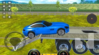 Transporting Sports Car in Trailer Truck - Transporter Truck Driver 2022 - Android Gameplay screenshot 5