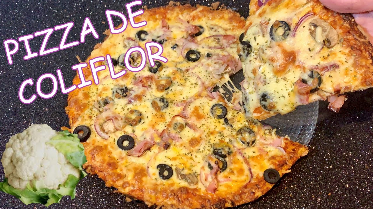 PIZZA DE COLIFLOR CRUJIENTE!! 🍕🍕//PIZZA PARA BAJAR DE PESO/ #ketorecipes #keto #pizzalover