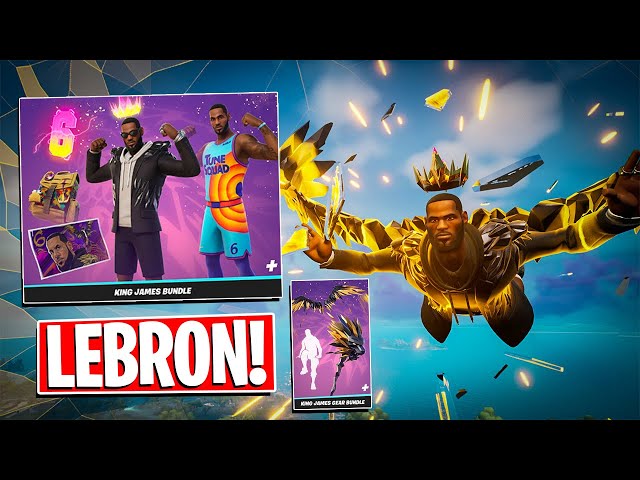 Lebron bundle!! *READ DESCRIPTION * I GOT THE LEBRON JAMES SKINS BUNDLE NOW IN FORTNITE! FULL  main image 2