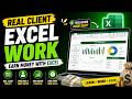 Real Client Excel Work 💻 | Earn Money with Excel Freelancing | Freelancing Income with Excel
