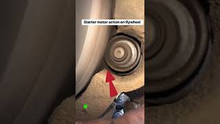Starter Motor Action On Flywheel You Can See