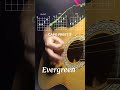 guitar tutorial on "EVERGREEN" #guitar #guitarsolo #guitarcraft #guitarcover #fingerstyle