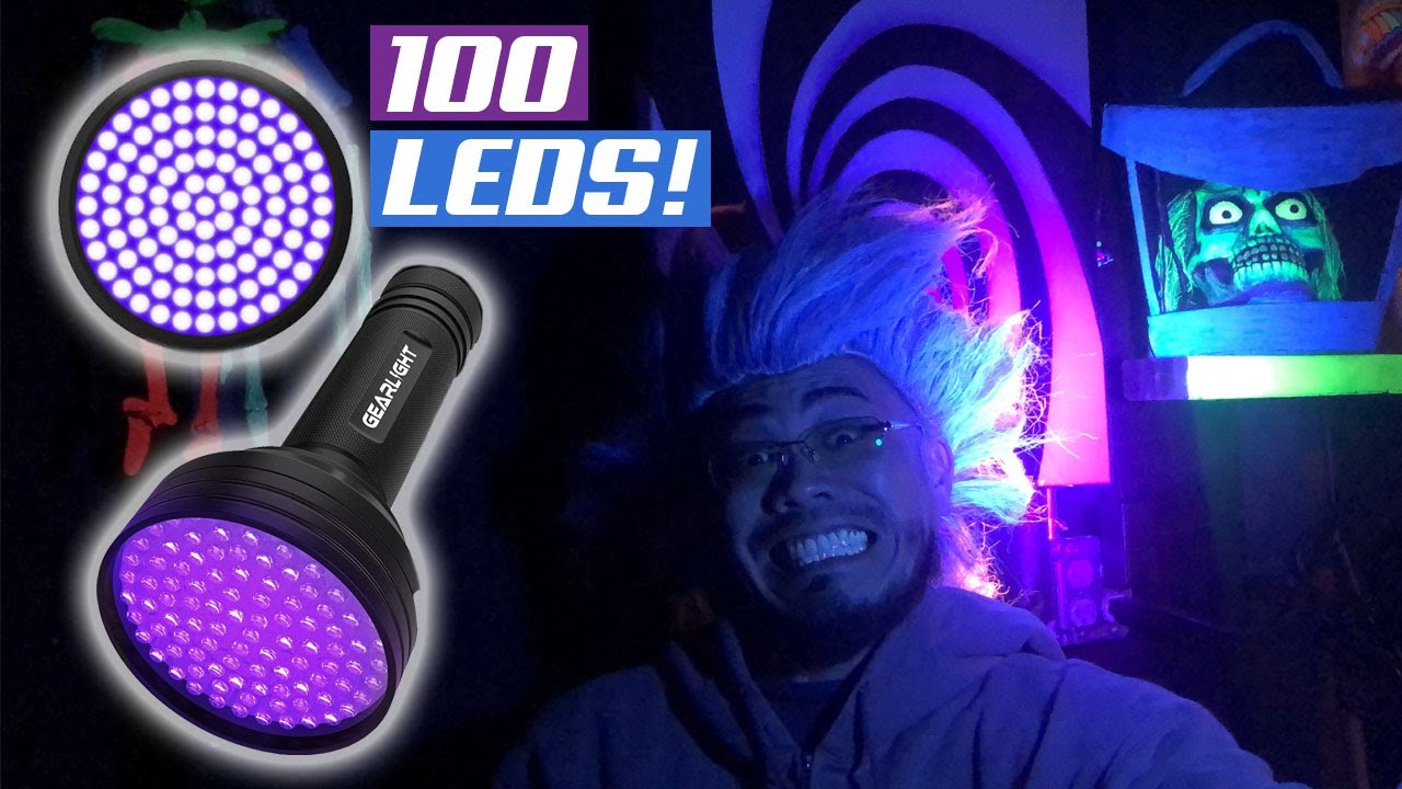 Gearlight XR98 390nm UV LED Flashlight Review. 100 LEDS! YouTube