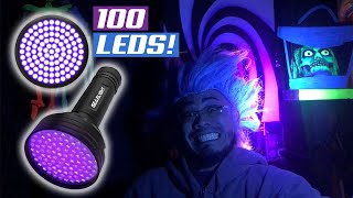 Gearlight XR98 390nm UV LED Flashlight Review. 100 LEDS!