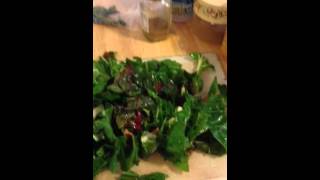 Rainbow chard indian cooking. part 1 ...