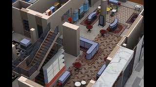 3D Advanced Model (indoor and outdoor integration) by FengMAP