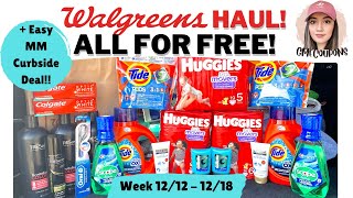 🔥 WALGREENS HAUL || FREE DIAPERS AND TIDE! || + EASY MM Curbside Order! (12/12-12/18)