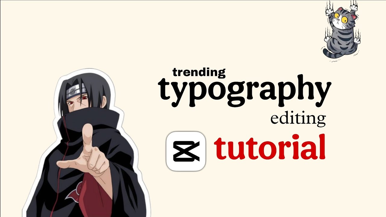 Typography editing tutorial using capcut - YouTube