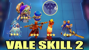 VALE SKILL 2 LEGENDARY HERO UPDRAFT WITH GUIDE 🔥 MAGIC CHESS BEST COMMANDER 2024