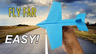 How To Make Paper Airplane Easy that Fly Far | #paperplaneschannel