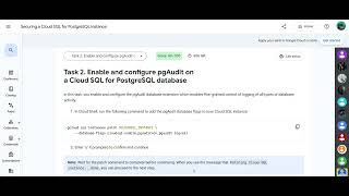 Securing a Cloud SQL for PostgreSQL Instance