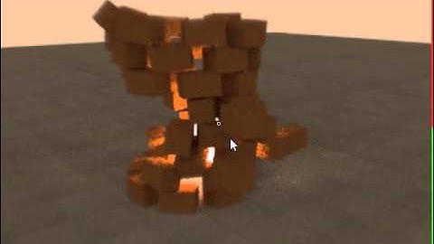Real-time path traced physics bricks + Mesh light with Brigade2