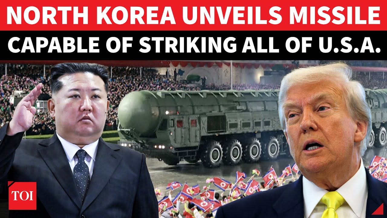 North Korea PARADES ICBM Capable Of Bombing Entire U.S. | Watch Kim Jong-un's RARE SPEECH