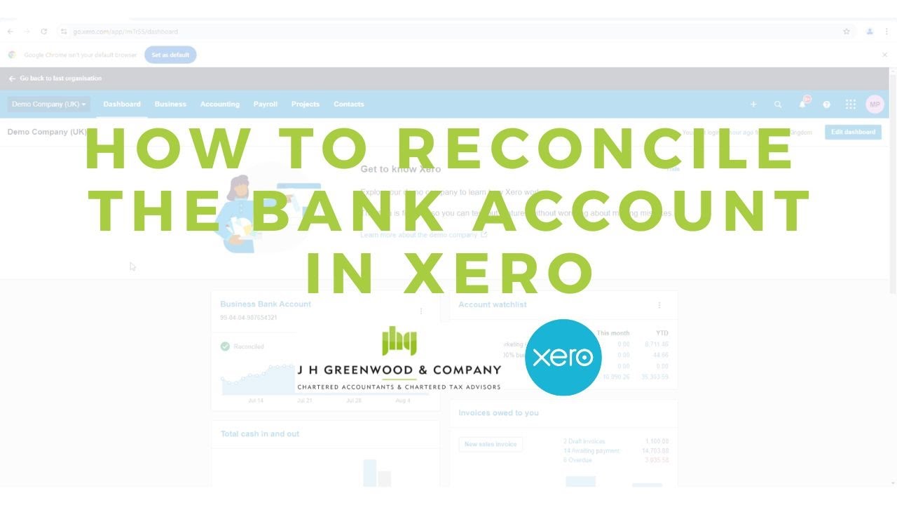 How to Reconcile the Bank Account in Xero - YouTube