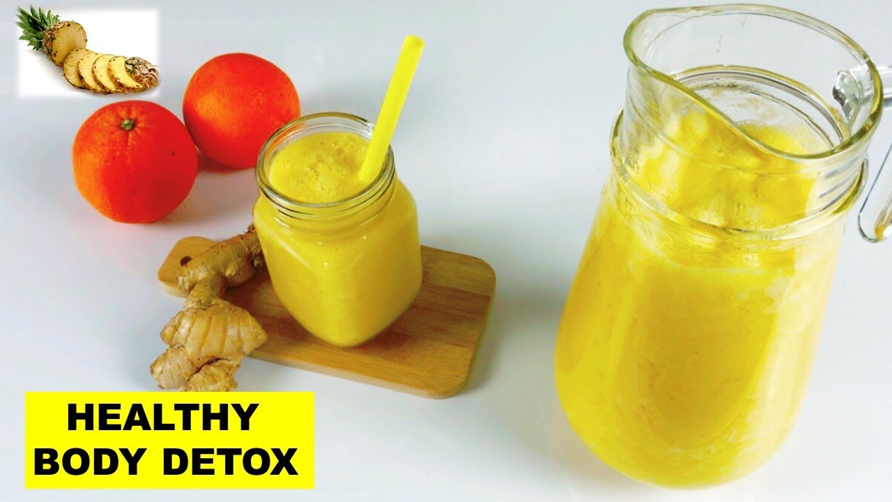 PINEAPPLE GINGER & ORANGE JUICE CLEANSE ALL TOXINS FROM YOUR BODY