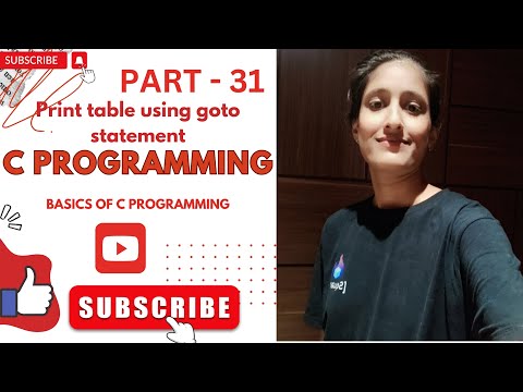 Print table using goto statement in C Programming