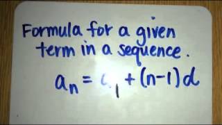 Arithmetic Sequences Linear Equations 1