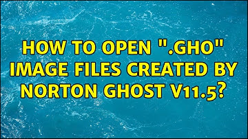 How to open ".gho" image files created by Norton Ghost v11.5? (2 Solutions!!)