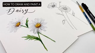 Draw + Paint a Daisy in Watercolour – Surely Simple