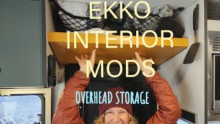 WINNEBAGO EKKO INTERIOR MODS YOU WILL LOVE. Overhead storage