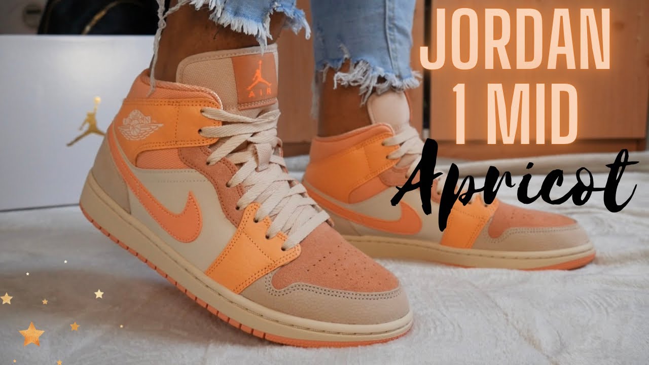 Air Jordan Mid Apricot | Unboxing + On 