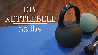 Easy DIY 35 lb Kettlebell Weight for $15